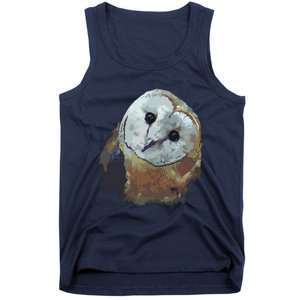 Barn Owl Painting Owl Art Tank Top