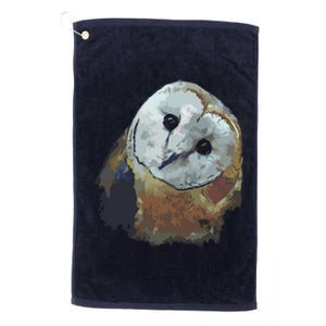 Barn Owl Painting Owl Art Platinum Collection Golf Towel