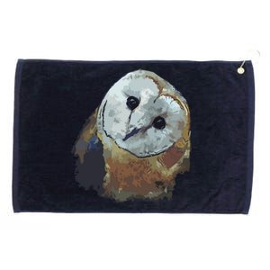 Barn Owl Painting Owl Art Grommeted Golf Towel