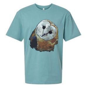 Barn Owl Painting Owl Art Sueded Cloud Jersey T-Shirt