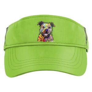 Beware Of Pit Bulls Dean Russo Pitbull Original Dog Lover Meaningful Gift Adult Drive Performance Visor