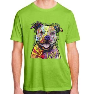 Beware Of Pit Bulls Dean Russo Pitbull Original Dog Lover Meaningful Gift Adult ChromaSoft Performance T-Shirt