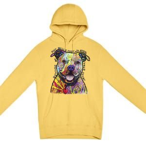 Beware Of Pit Bulls Dean Russo Pitbull Original Dog Lover Meaningful Gift Premium Pullover Hoodie