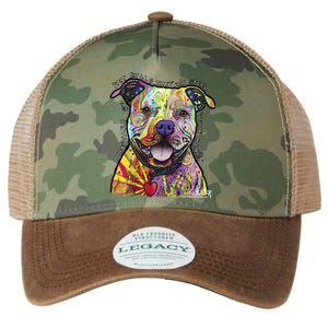 Beware Of Pit Bulls Dean Russo Pitbull Original Dog Lover Meaningful Gift Legacy Tie Dye Trucker Hat