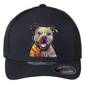 Beware Of Pit Bulls Dean Russo Pitbull Original Dog Lover Meaningful Gift Flexfit Unipanel Trucker Cap