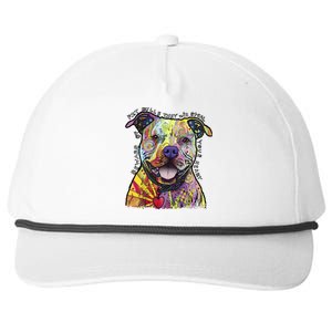 Beware Of Pit Bulls Dean Russo Pitbull Original Dog Lover Meaningful Gift Snapback Five-Panel Rope Hat