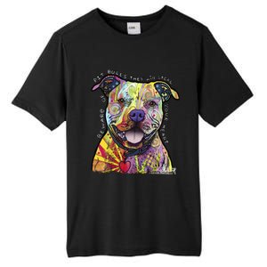 Beware Of Pit Bulls Dean Russo Pitbull Original Dog Lover Meaningful Gift Tall Fusion ChromaSoft Performance T-Shirt