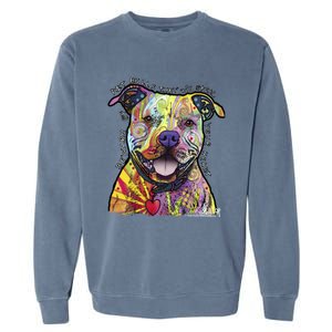 Beware Of Pit Bulls Dean Russo Pitbull Original Dog Lover Meaningful Gift Garment-Dyed Sweatshirt