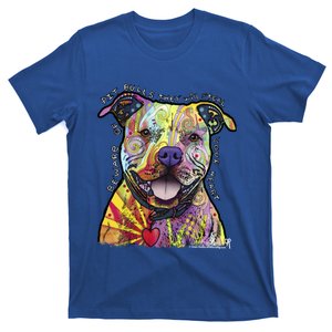 Beware Of Pit Bulls Dean Russo Pitbull Original Dog Lover Meaningful Gift T-Shirt