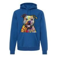 Beware Of Pit Bulls Dean Russo Pitbull Original Dog Lover Meaningful Gift Premium Hoodie