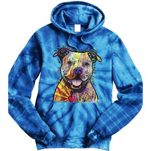 Beware Of Pit Bulls Dean Russo Pitbull Original Dog Lover Meaningful Gift Tie Dye Hoodie