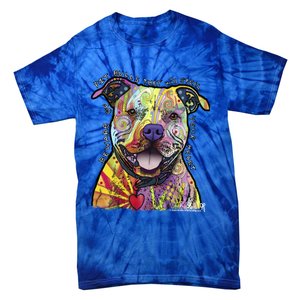 Beware Of Pit Bulls Dean Russo Pitbull Original Dog Lover Meaningful Gift Tie-Dye T-Shirt