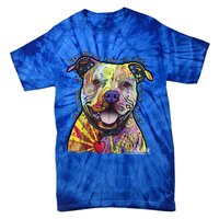 Beware Of Pit Bulls Dean Russo Pitbull Original Dog Lover Meaningful Gift Tie-Dye T-Shirt