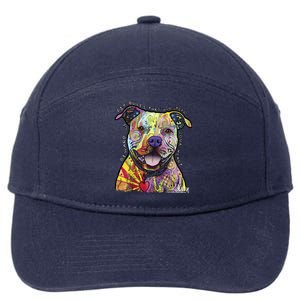 Beware Of Pit Bulls Dean Russo Pitbull Original Dog Lover Meaningful Gift 7-Panel Snapback Hat