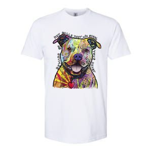 Beware Of Pit Bulls Dean Russo Pitbull Original Dog Lover Meaningful Gift Softstyle CVC T-Shirt