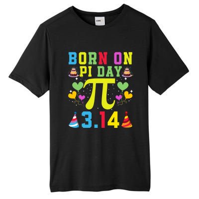 Born On Pi Day Birthday Decorations Happy 14 March 14th Gift Tall Fusion ChromaSoft Performance T-Shirt