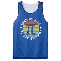 Born On Pi Day Birthday Happy 14 March Pi Day Teacher Funny Gift Mesh Reversible Basketball Jersey Tank