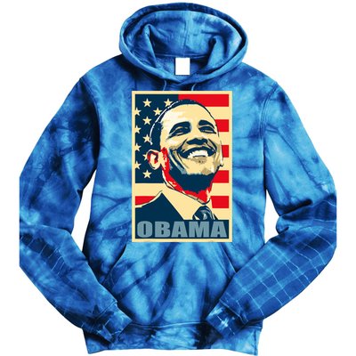 Barack Obama President 44 American Flag Happy Democrat Tie Dye Hoodie
