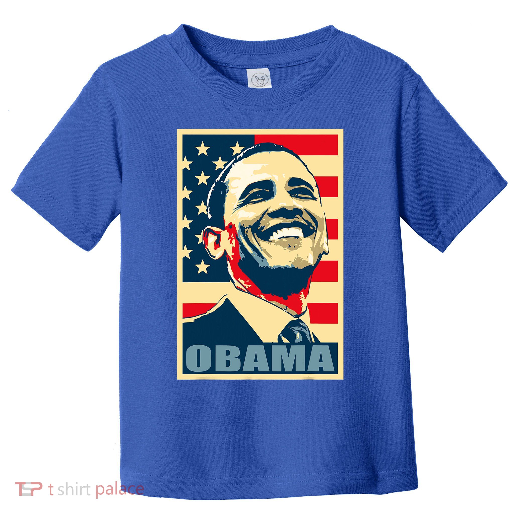 Barack Obama President 44 American Flag Happy Democrat Toddler T-Shirt