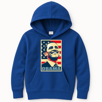 Barack Obama President 44 American Flag Happy Democrat Kids Hoodie