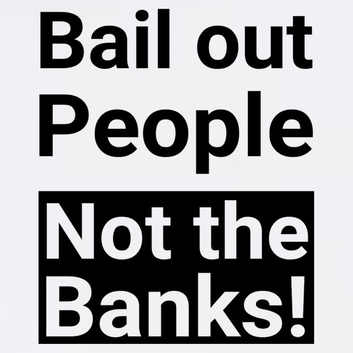 Bail Out People Not The Banks Bank Crisis Cool Comfort Performance Bucket Hat