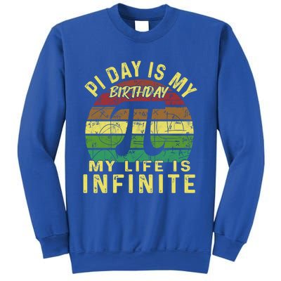 Born On Pi Day 14 March Birthday Saying Happy Pi Day Gift Sweatshirt