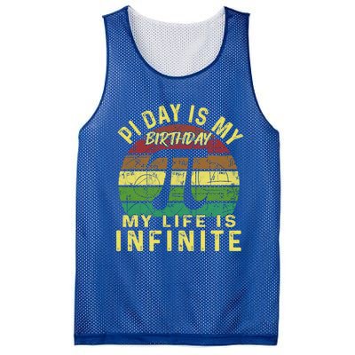 Born On Pi Day 14 March Birthday Saying Happy Pi Day Gift Mesh Reversible Basketball Jersey Tank