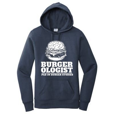 Burger Ologist Phd In Burger Studies Women's Pullover Hoodie