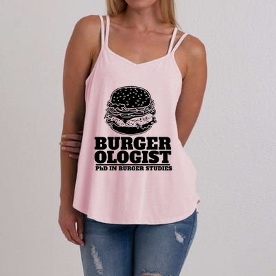 Burger Ologist Phd In Burger Studies Women's Strappy Tank