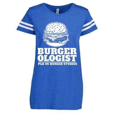 Burger Ologist Phd In Burger Studies Enza Ladies Jersey Football T-Shirt