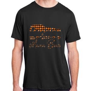 Black Orange Plaid Mama Bear four cubs Halloween Fall Autumn Adult ChromaSoft Performance T-Shirt