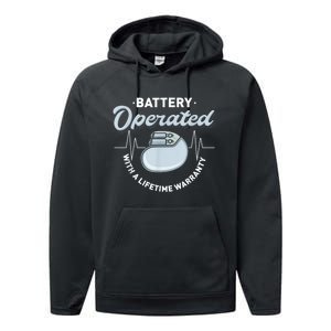 Battery Operated Pacemaker Recipient Heart Attack Survivor Performance Fleece Hoodie