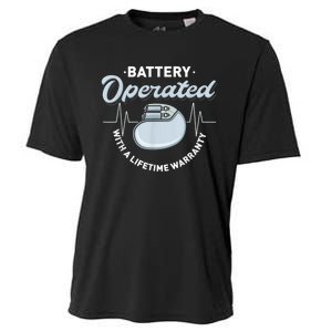 Battery Operated Pacemaker Recipient Heart Attack Survivor Cooling Performance Crew T-Shirt