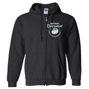 Battery Operated Pacemaker Recipient Heart Attack Survivor Full Zip Hoodie