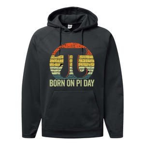 Born On Pi Day Funny Happy Birthday Nerd Math Teacher Performance Fleece Hoodie