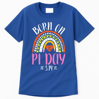 Born On Pi Day 314 Birthday Geeky Math Funny Pi Day Great Gift Tall T-Shirt