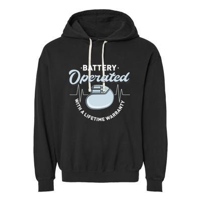Battery Operated Pacemaker Recipient Heart Attack Survivor Garment-Dyed Fleece Hoodie