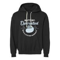 Battery Operated Pacemaker Recipient Heart Attack Survivor Garment-Dyed Fleece Hoodie