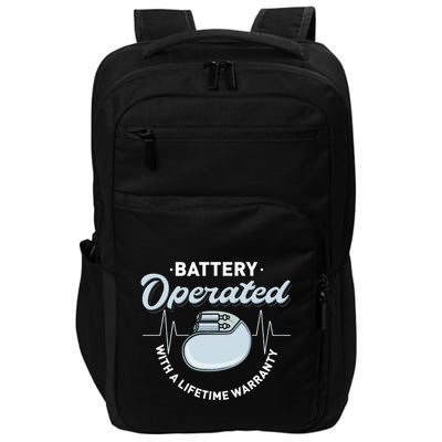 Battery Operated Pacemaker Recipient Heart Attack Survivor Impact Tech Backpack