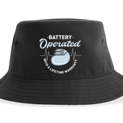 Battery Operated Pacemaker Recipient Heart Attack Survivor Sustainable Bucket Hat
