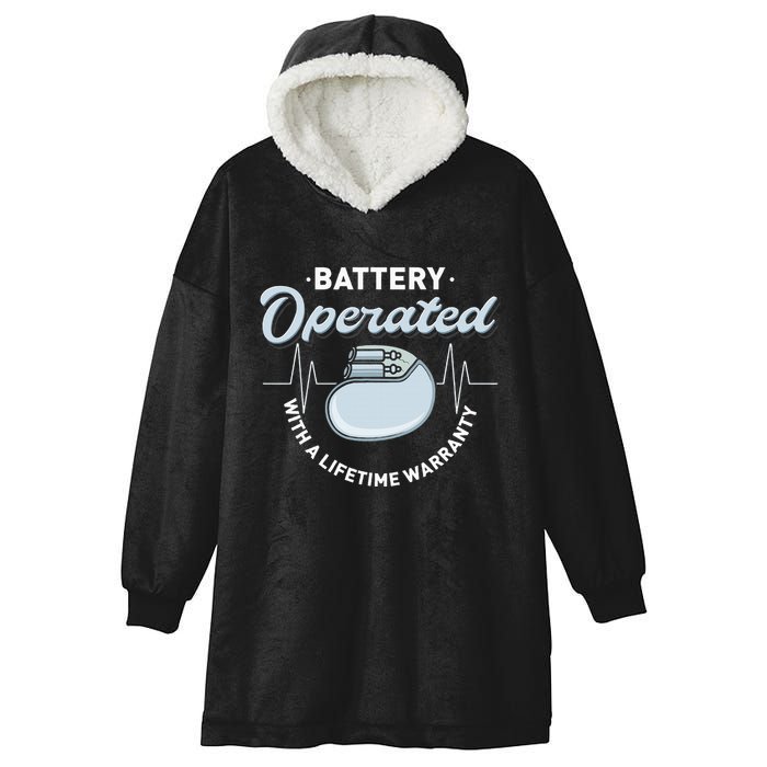 Battery Operated Pacemaker Recipient Heart Attack Survivor Hooded Wearable Blanket