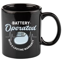 Battery Operated Pacemaker Recipient Heart Attack Survivor 11oz C Handle Ceramic Mug