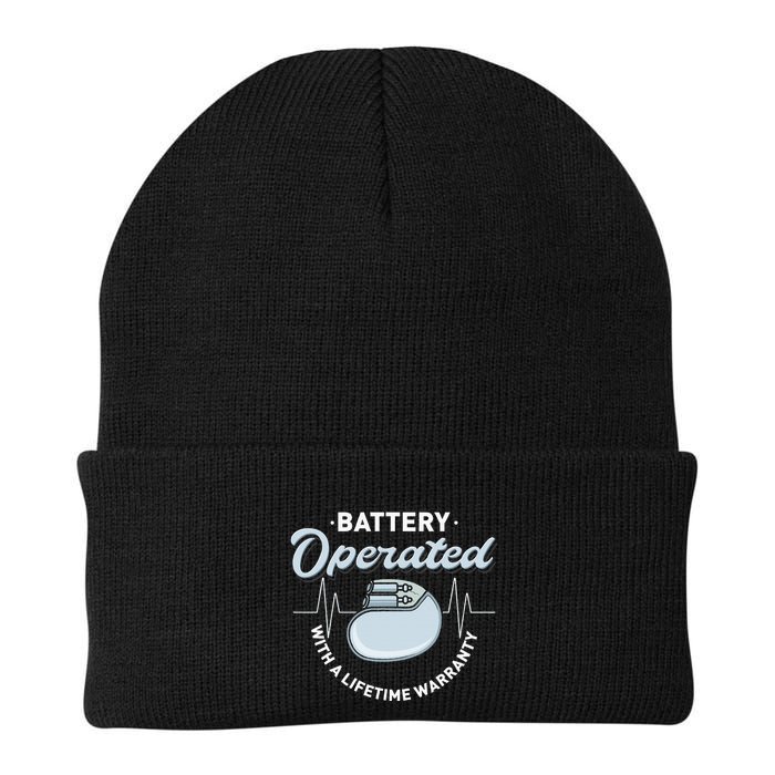 Battery Operated Pacemaker Recipient Heart Attack Survivor Beanie