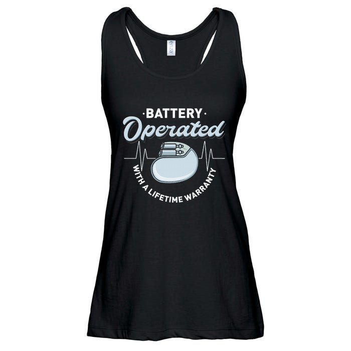 Battery Operated Pacemaker Recipient Heart Attack Survivor Ladies Essential Flowy Tank
