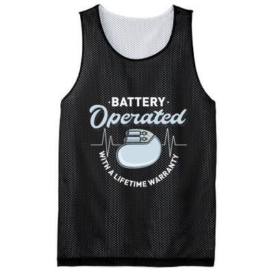 Battery Operated Pacemaker Recipient Heart Attack Survivor Mesh Reversible Basketball Jersey Tank