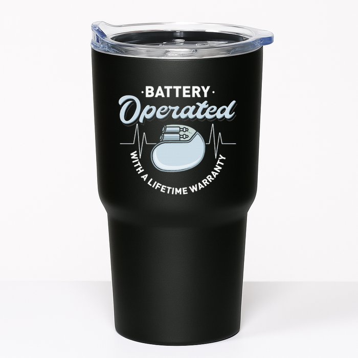Battery Operated Pacemaker Recipient Heart Attack Survivor Tumbler