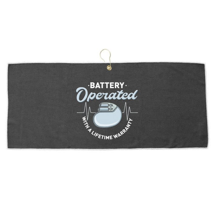 Battery Operated Pacemaker Recipient Heart Attack Survivor Large Microfiber Waffle Golf Towel