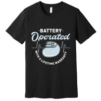Battery Operated Pacemaker Recipient Heart Attack Survivor Premium T-Shirt
