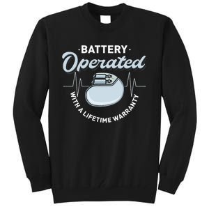 Battery Operated Pacemaker Recipient Heart Attack Survivor Tall Sweatshirt