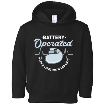 Battery Operated Pacemaker Recipient Heart Attack Survivor Toddler Hoodie